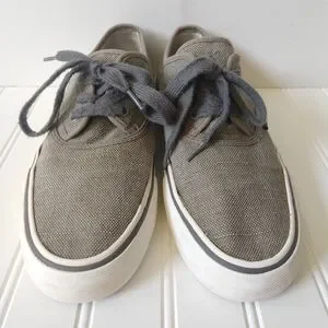Polo Ralph Lauren Men\'s Shoes Size 9 D Morray Gray Vintage Burlap Sneakers NEW Polo Ralph Lauren Men main image 4